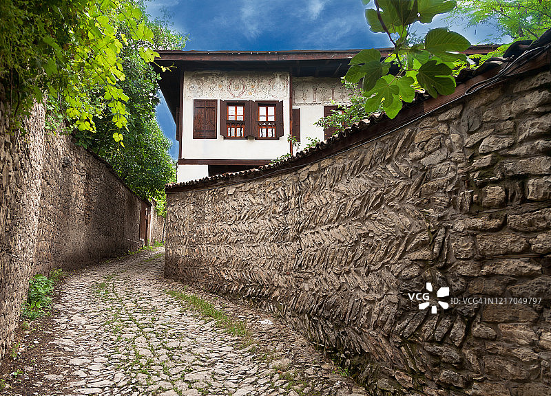 土耳其萨夫兰博卢的传统奥斯曼房屋图片素材