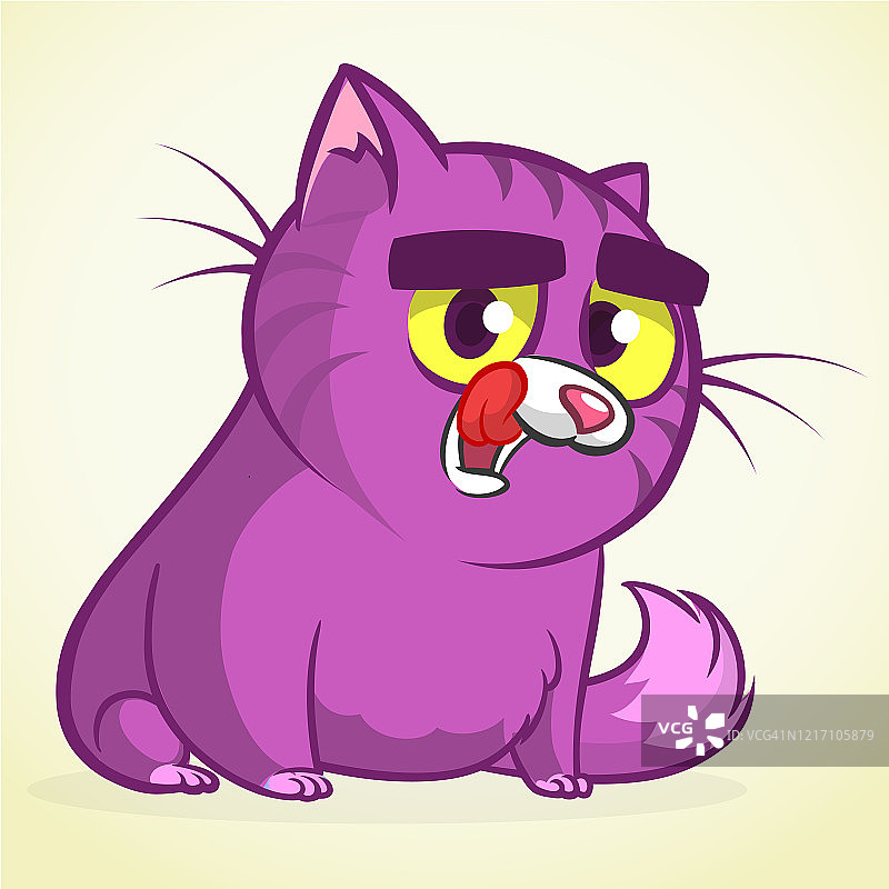 可爱的卡通猫图片素材