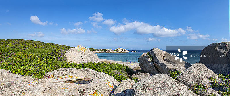 撒丁岛波尔图波佐附近的拉利乔拉海滩图片素材