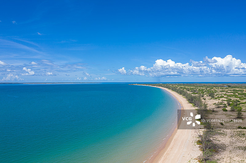 澳大利亚北部热带水域和海滩航拍美景图片素材