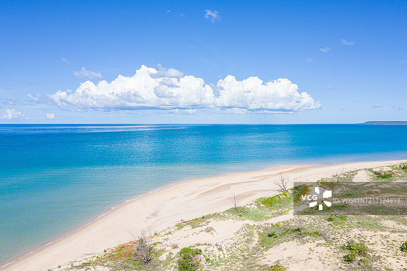 澳大利亚北部热带水域和海滩航拍美景图片素材