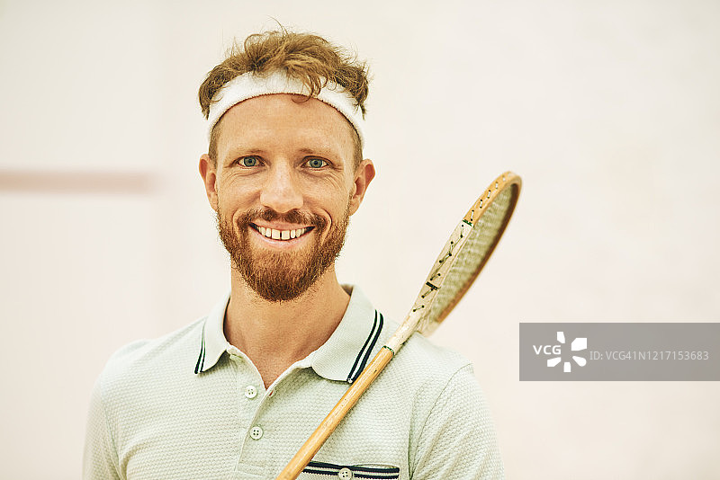 在壁球场很难不快乐图片素材