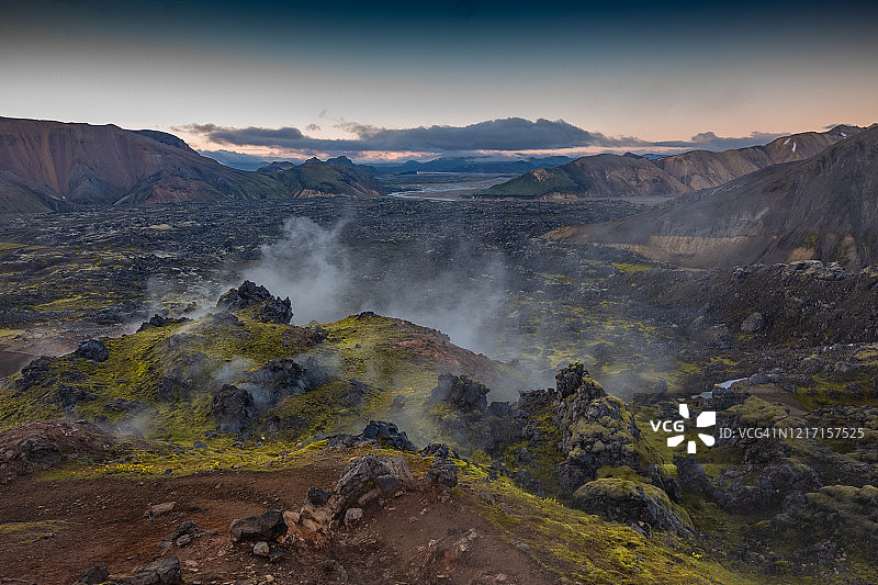冰岛Landmannalaugar地标景观图片素材