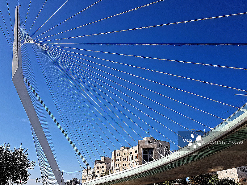 耶路撒冷入口处的弦乐桥景观图片素材