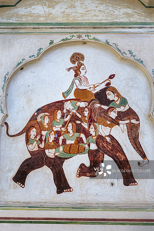 印度斋浦尔的猴庙——加尔瓦尔·巴格图片素材