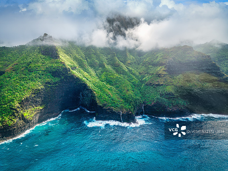 美国夏威夷考艾岛纳帕利海岸图片素材