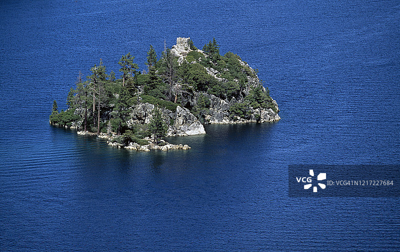 太浩湖高角度视图图片素材