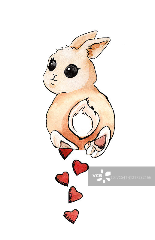 春季复活节兔子图片素材