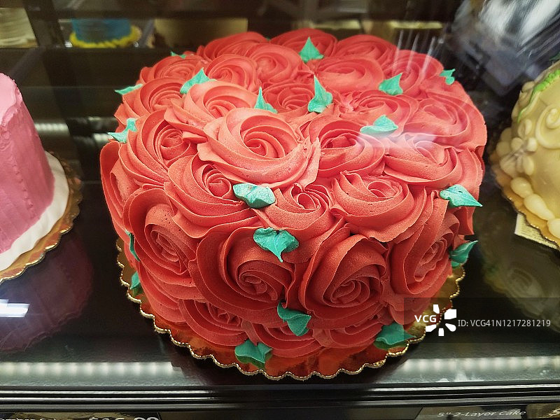 豪华蛋糕零售展示图片素材
