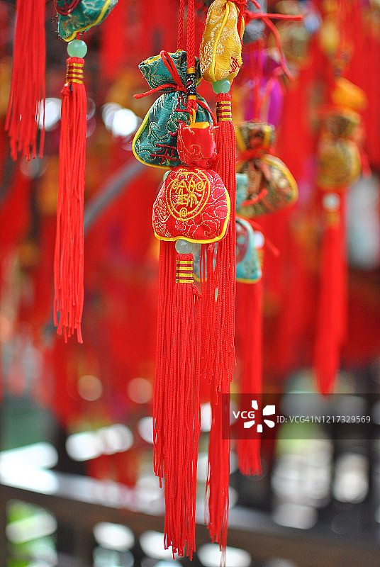 中式祈福袋图片素材