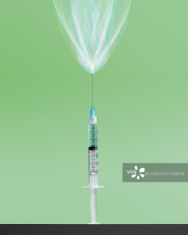 发光的注射器图片素材