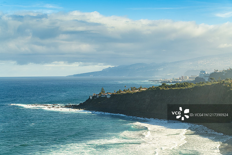 特内里费岛西海岸靠近加拉奇科的地区，面向大西洋图片素材