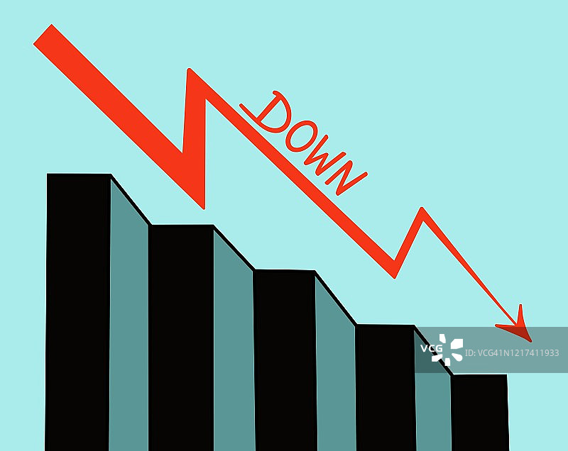 带箭头的图表素描图片素材