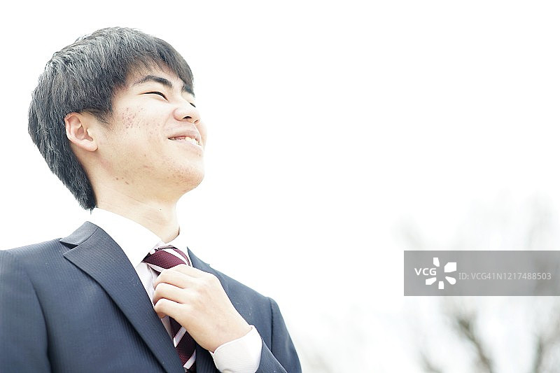 西装革履的商人肖像图片素材