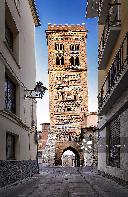 西班牙特鲁埃尔圣马丁的穆德哈尔塔图片素材