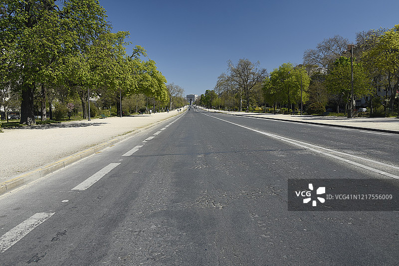 法国巴黎的空福煦大街图片素材