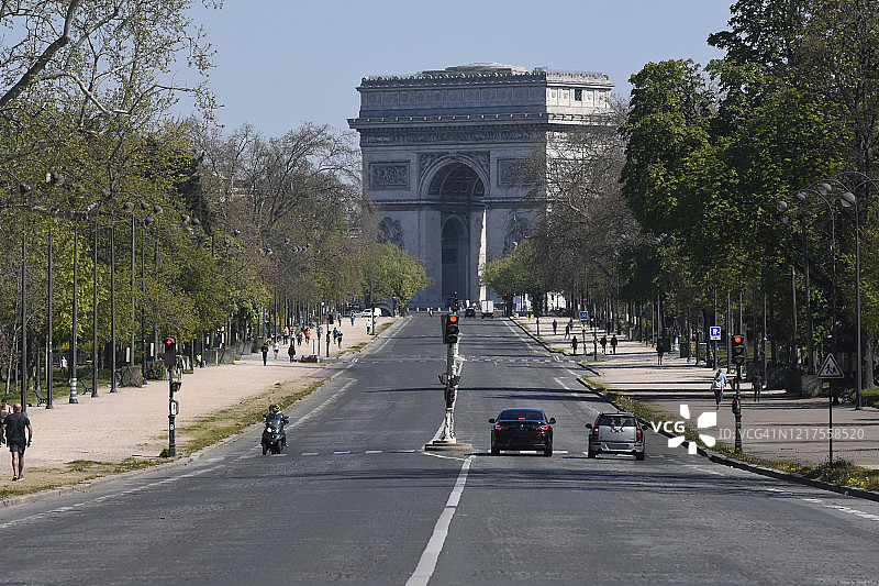 法国巴黎凯旋门图片素材