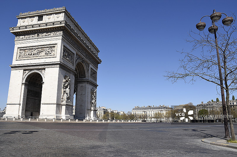法国巴黎凯旋门图片素材