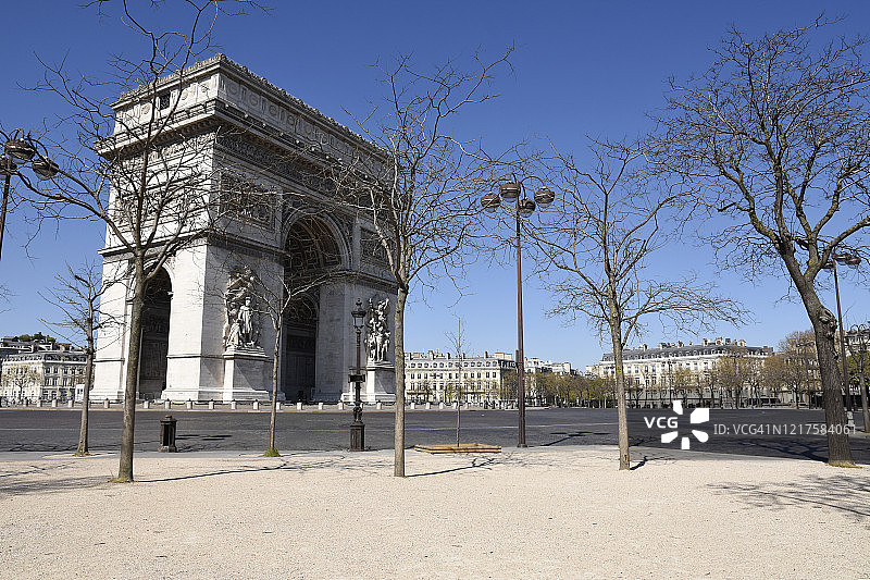 法国巴黎凯旋门图片素材