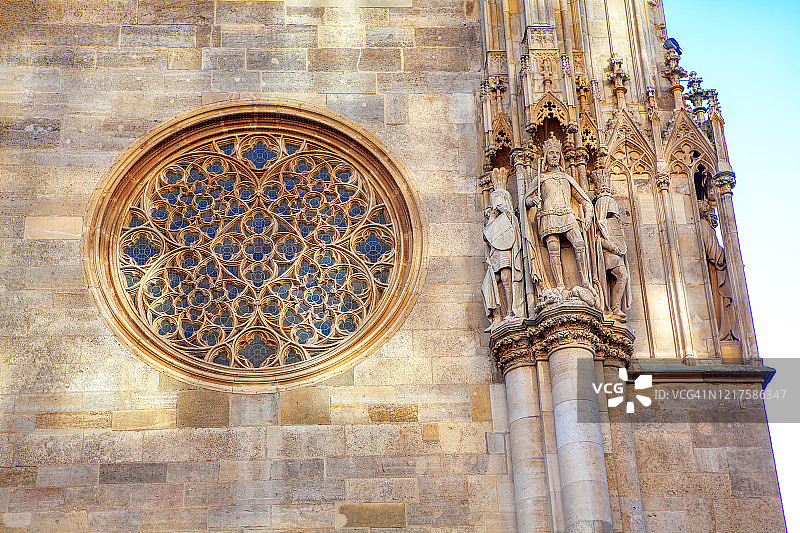 维也纳大教堂建筑细节图片素材