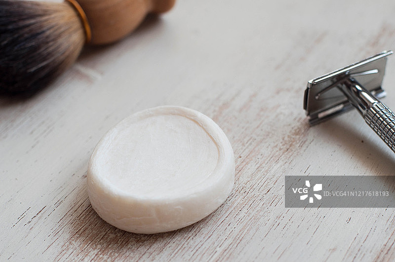 复古剃须套装静物图片素材