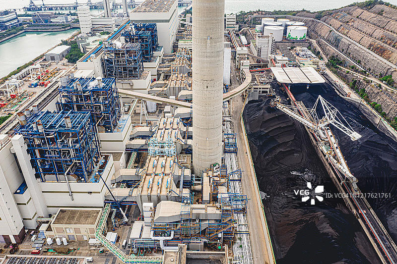 中国香港的燃煤发电站图片素材