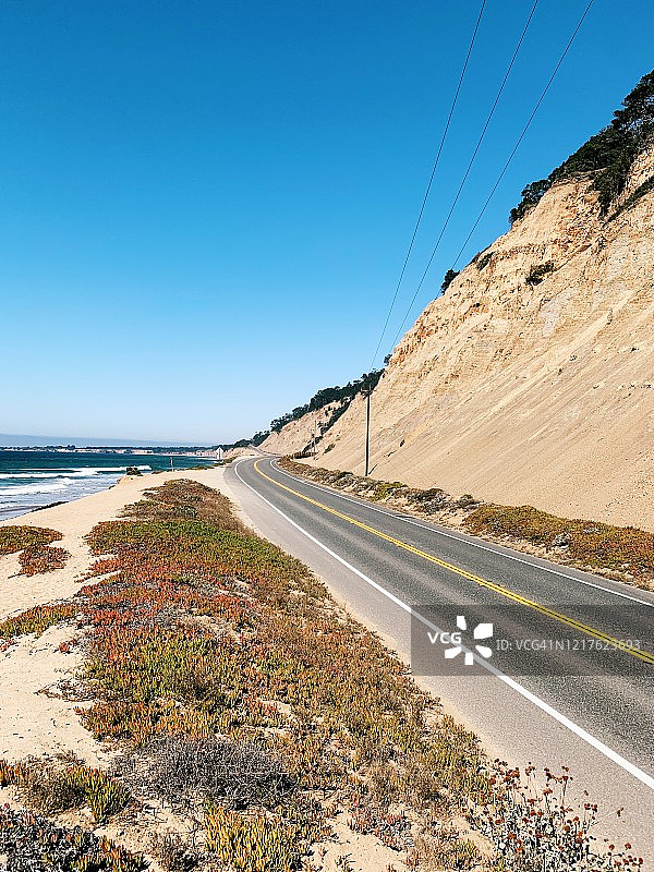 美国加州大苏尔太平洋海岸1号公路图片素材