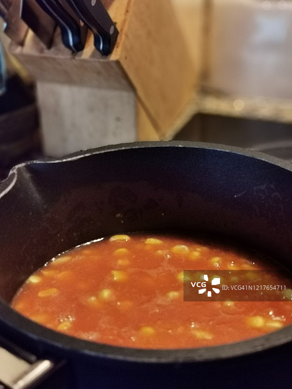 烹饪烤豆图片素材