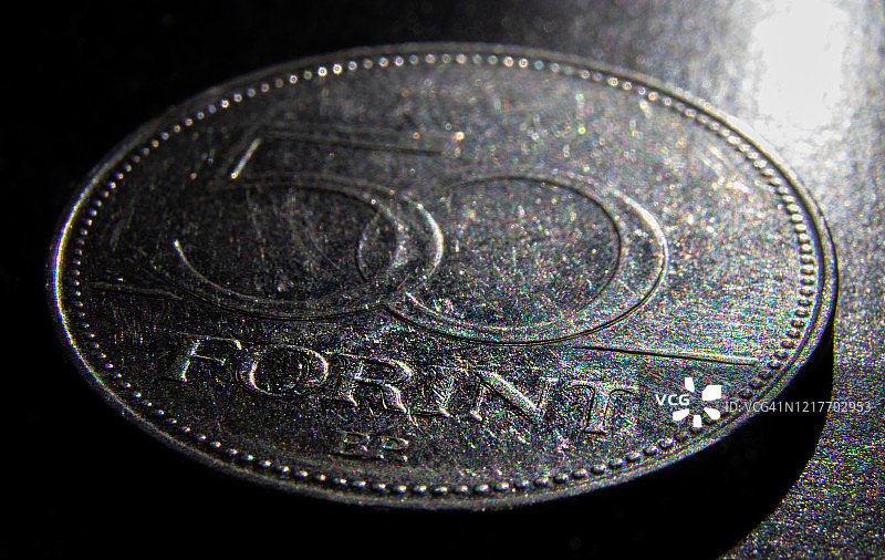 匈牙利50福林硬币图片素材