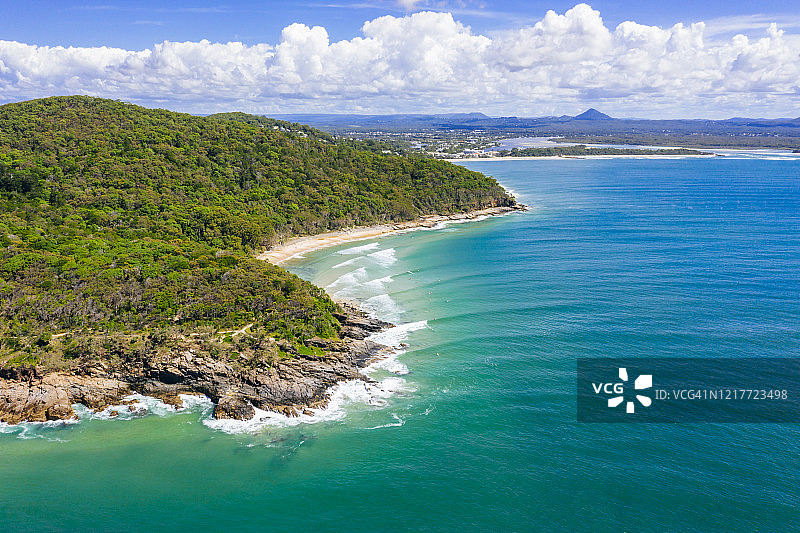 努沙国家公园茶树湾鸟瞰图片素材