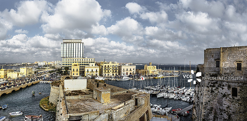 加利波利港口、新城镇和城堡图片素材