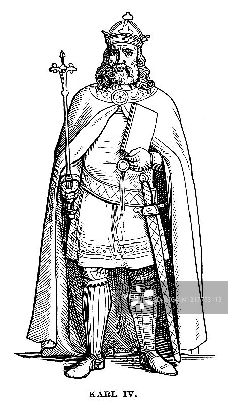 神圣罗马帝国皇帝查理四世图片素材