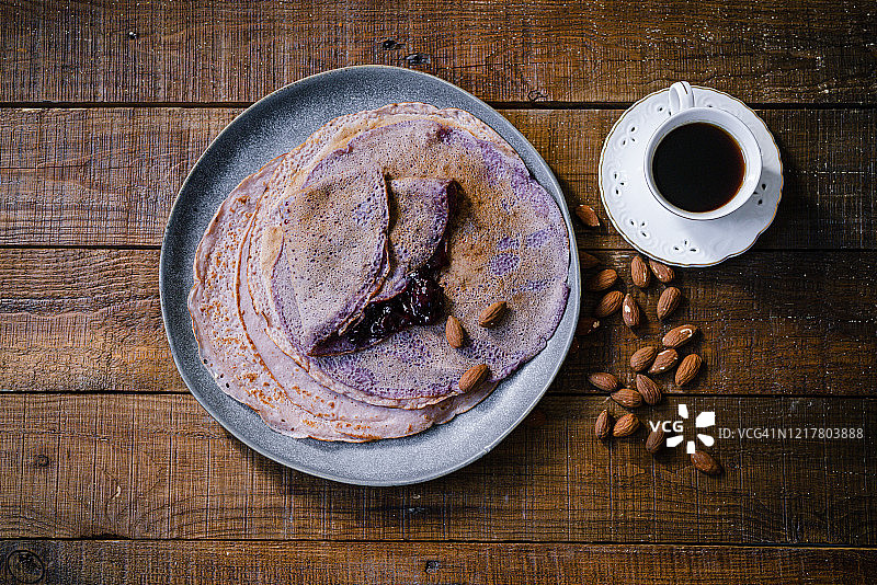 紫色薄烤饼图片素材