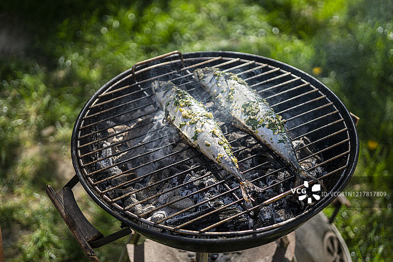 烤鲭鱼图片素材