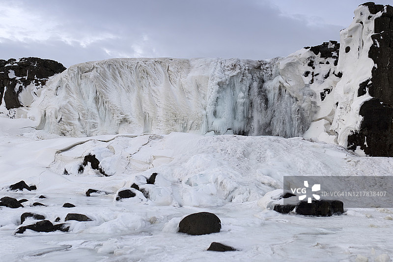 冰岛的瀑布图片素材