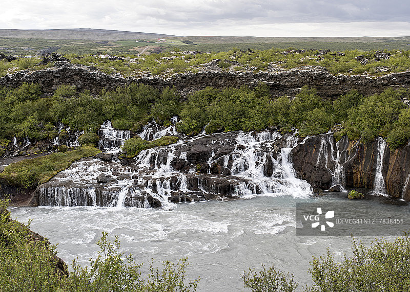 冰岛的瀑布图片素材
