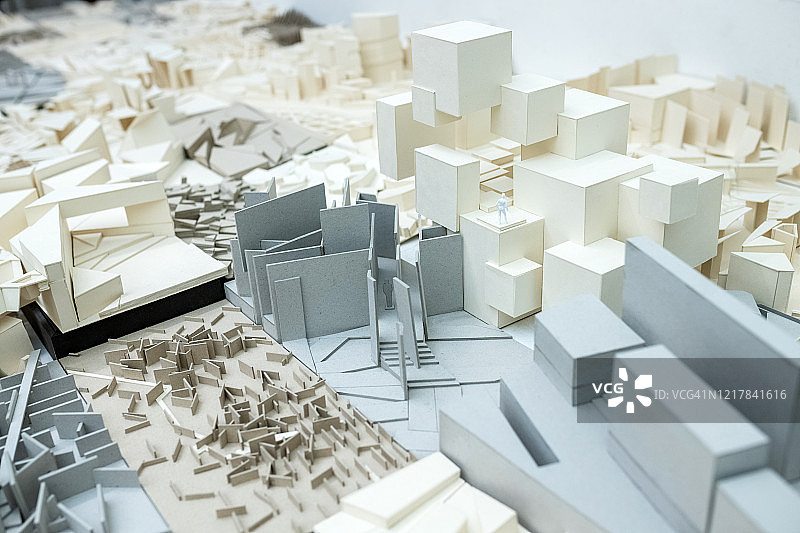 抽象纸板模型图片素材