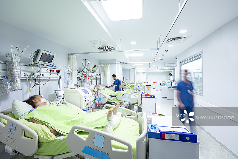 医院重症监护，新冠肺炎图片素材