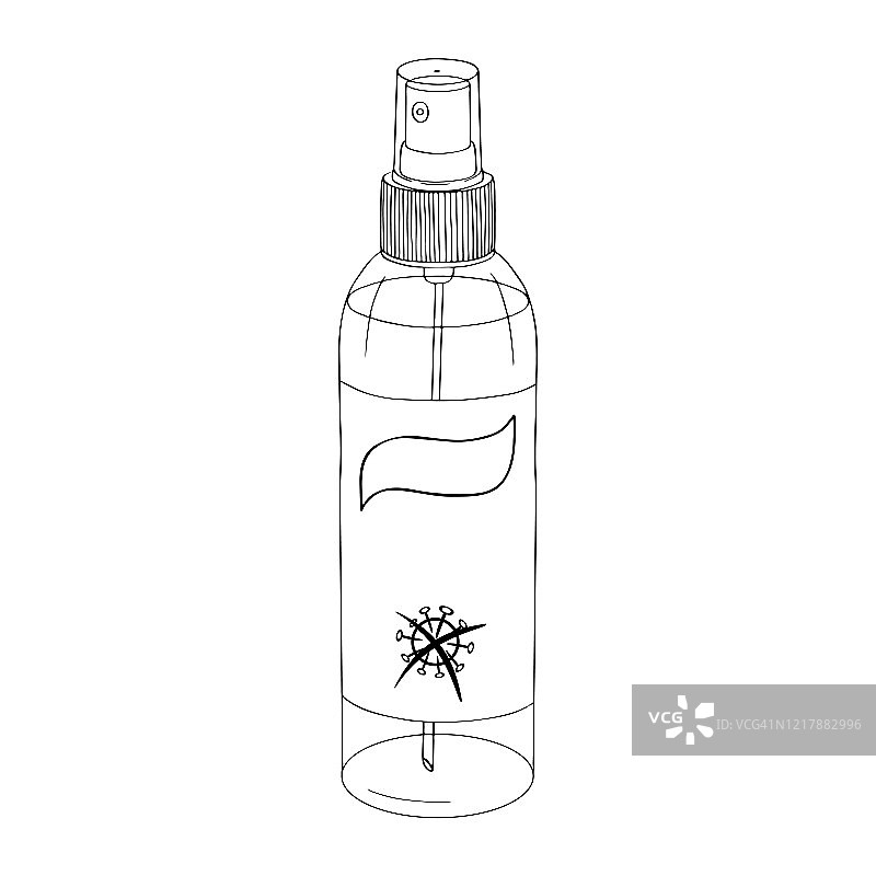 免洗洗手液喷雾瓶模板图片素材