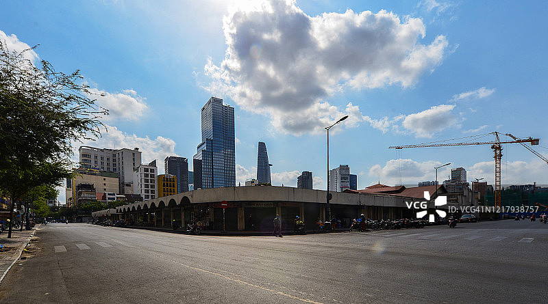 边青市场的街角景色图片素材