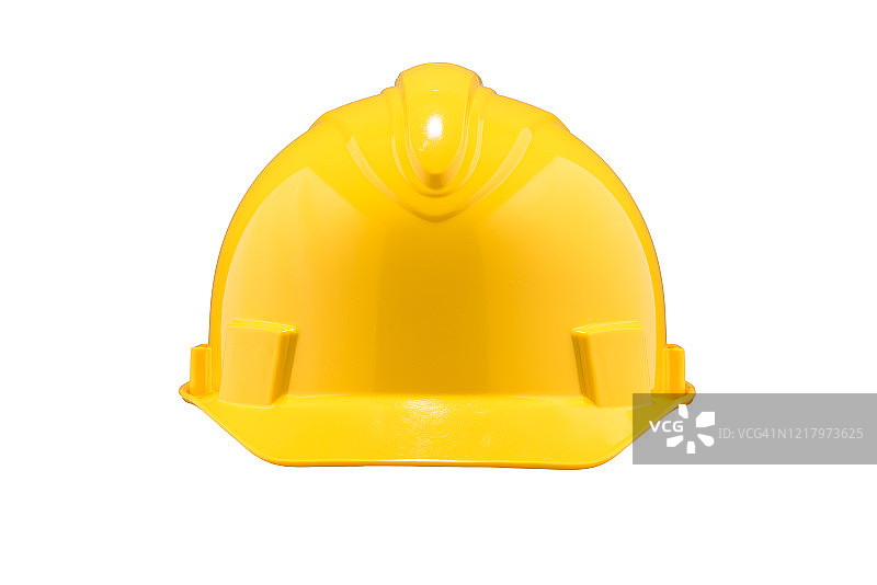 白色背景上的工作头盔图片素材