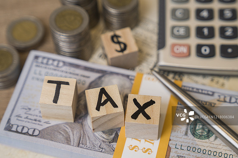 税务概念图片素材