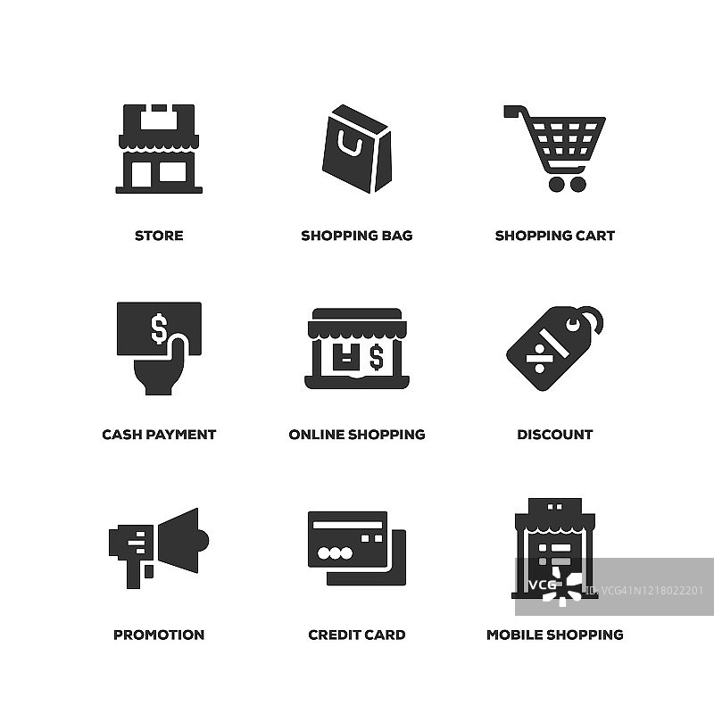 购物套装图片素材