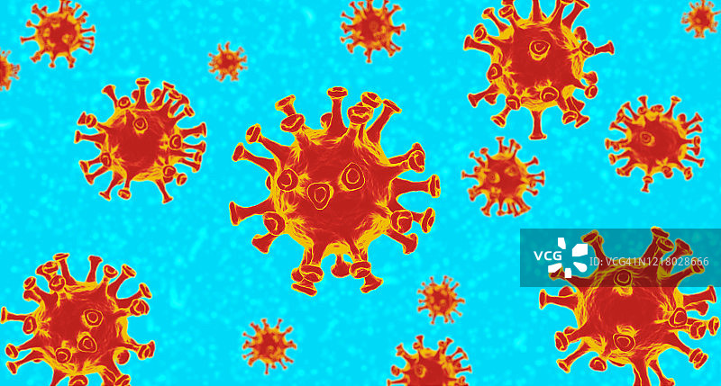 冠状病毒传播的概念插图图片素材