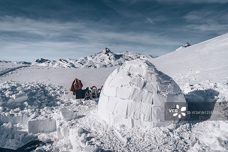 人造冰屋图片素材