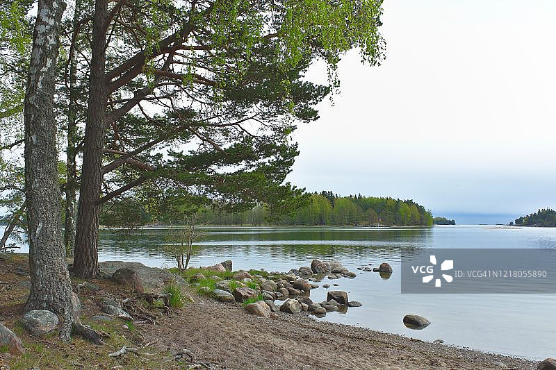 宁静的海边风光图片素材