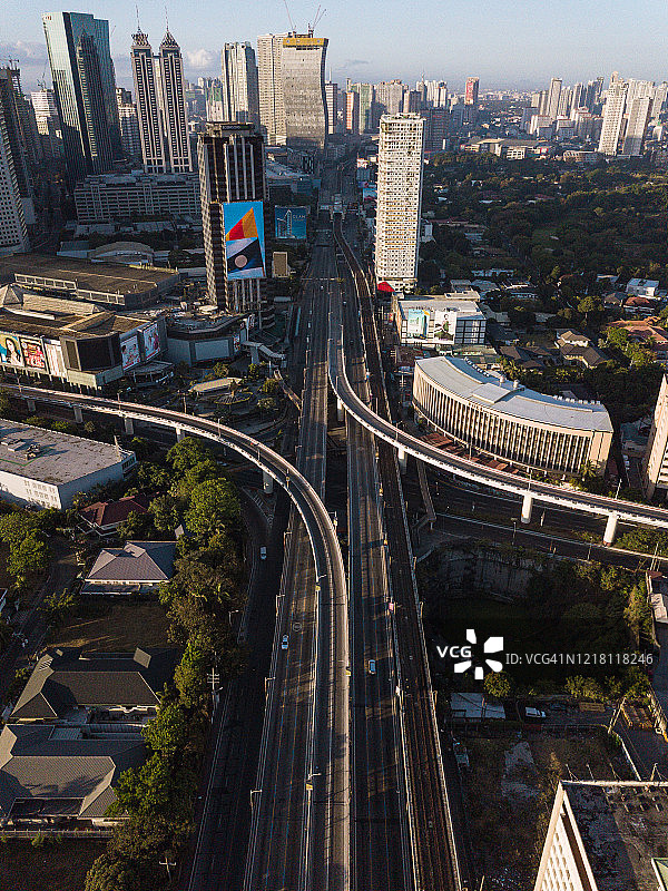 马尼拉大都会加强社区隔离期间的景象图片素材