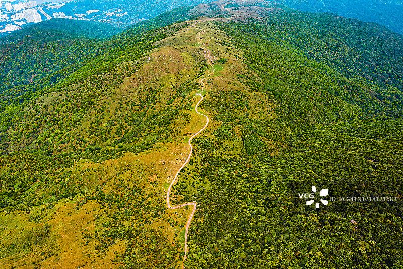 香港大帽山山脉小径图片素材