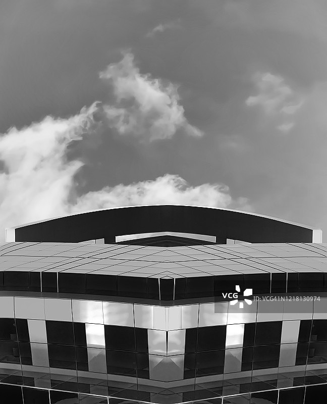 深色金属天花板图片素材