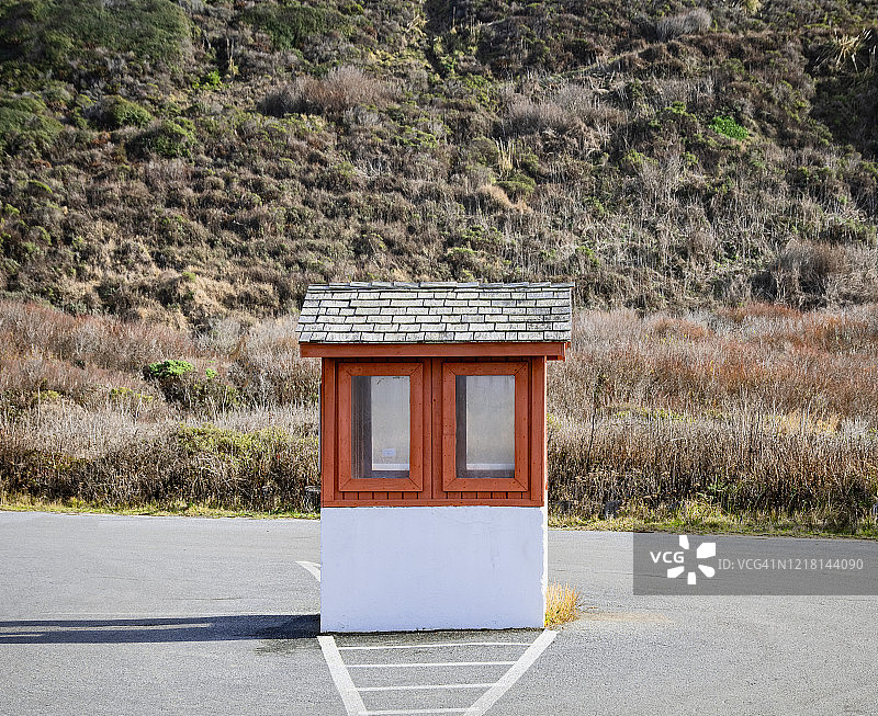 加利福尼亚州海岸线的州立公园入口图片素材